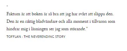Citat ur min recension av Stora stygga vargen
