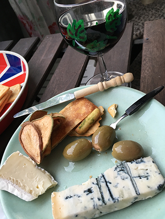 Vin ost oliver torkade päron