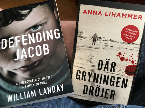 Böckerna Defending Jacob och Där gryningen dröjer