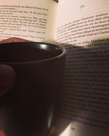 Kaffe och slutet av boken En sommar i Brighton