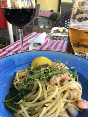 Linguini med scampi