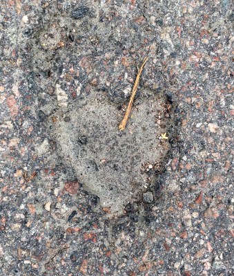 Hjärta i asfalten