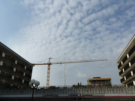 Lyftkran vid Siviatorg