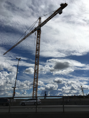 Lyftkran vid Slussen