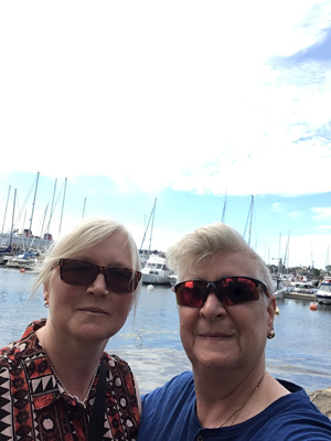 Anna och jag på Djurgården