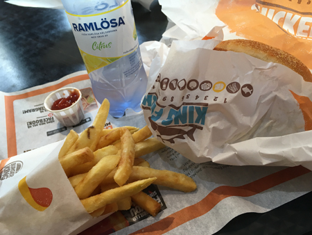 Kycklingburgare på Burger King