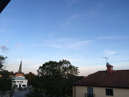 Utsikt från Mias balkong