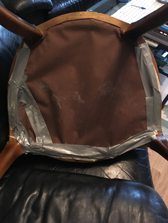 Möbelrenovering med silvertejp