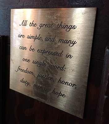 Citatplatta All the great things are simple