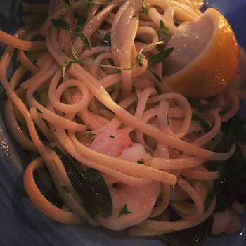 Linguini med scampi