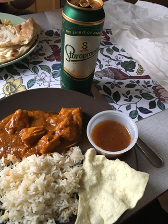 Chicken Vindaloo med papadom och chutney