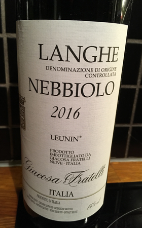 Langhe Nebbiolo Leunin 2016