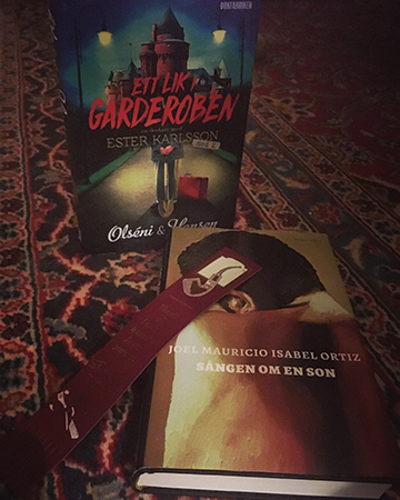 Böckerna Ett lik i garderoben och Sången om en son