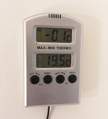 Minus noll komma en grad