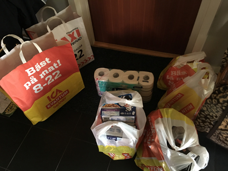 Varor innanför ytterdörren