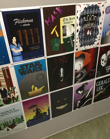 Unga designers verk Uppsala estetiska gymnasium