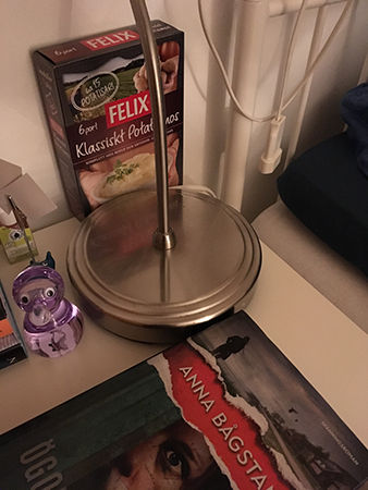 Potatismos på nattduksbordet