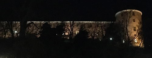 Uppsala slott kväll