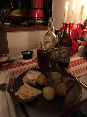 Litet julbord hemma den 21 dec