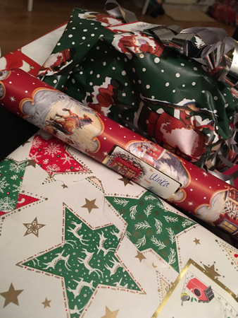 Mina julklappar 2018 inslagna