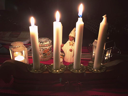 Tredje advent hästadventsljusstaken