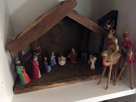 Julkrubban med sex vise män