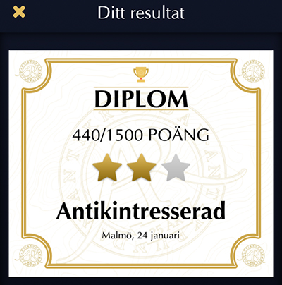 Antikintresserad i Malmö 24 jan 2019