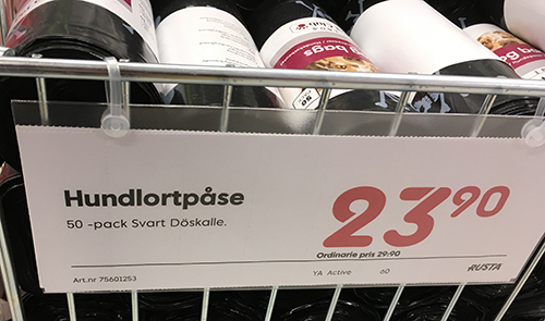 Hundlortpåse med döskalle