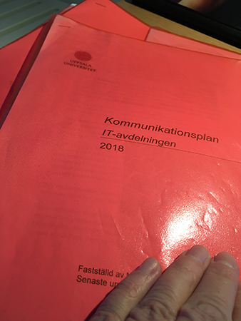 Kommunikationsplan IT-avdelningen 2018