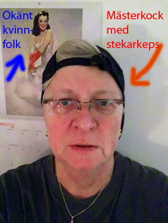 Selfie i stekarkeps