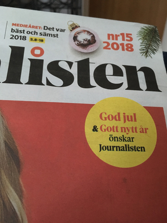 Journalisten önskar god jul den 7 januari