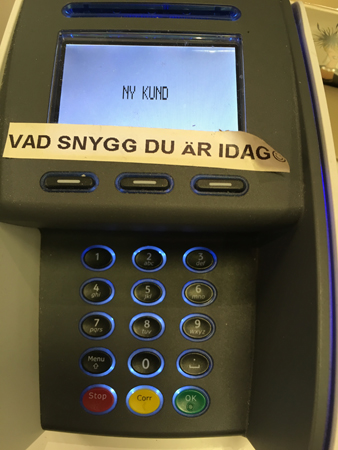 Kortapparat Vad snygg du är idag