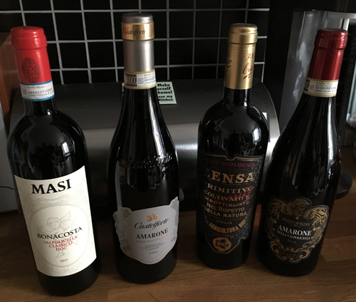 Masi Castelforte Amarone Zensa Primitivo och Anticavigna Amarone Masi Castelforte Amarone Zensa Primitivo och Anticavigna Amarone