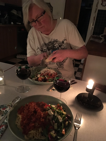 Anna river parmesan över söndagsmiddagen