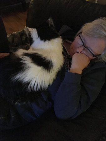 Lucifer och Anna sover