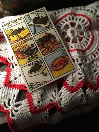 Virkad duk till oss och katterna