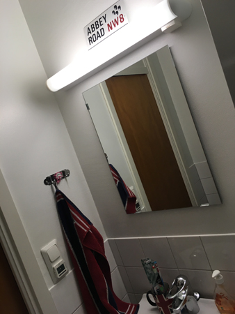 Gästtoan med Abbey roadskylt