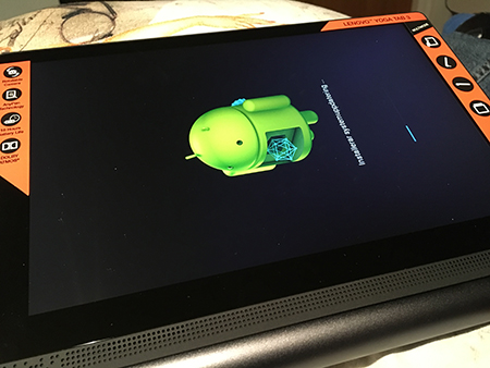 Läsplattan installerar systemuppdateringar