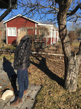 Grannhuset och Anna spanar