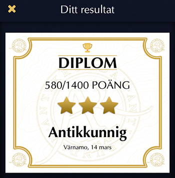 Antikkunnig i Värnamo den 14 mars 2019