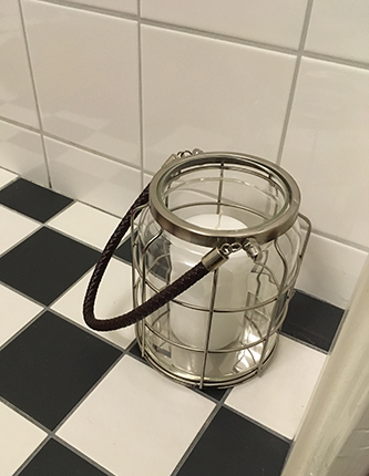 Ljuslykta på gästtoan