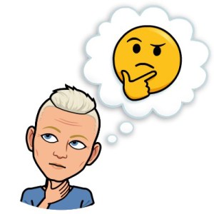 Bitmoji Tofflan konfunderad