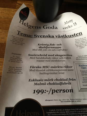 Meny Tema svenska västkusten