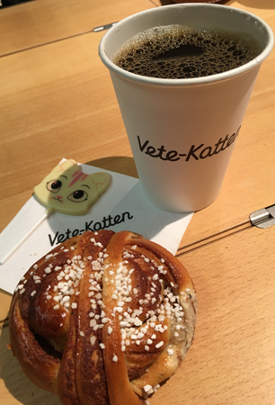 Fika på tåget från Vete-Katten