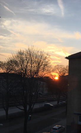 Solnedgång långfredag