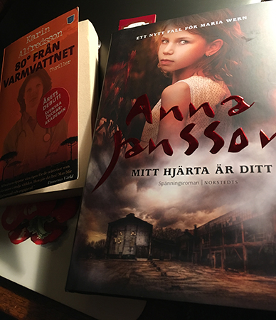 Böckerna 80 grader från Varmvattnet och Mitt hjärta är ditt