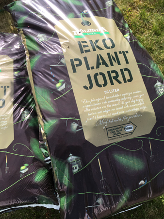 25liters säckar med ekojord