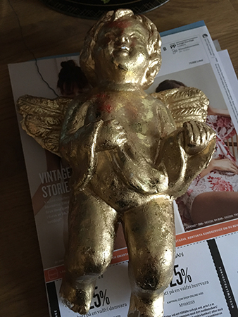 Ängel på köksbänken