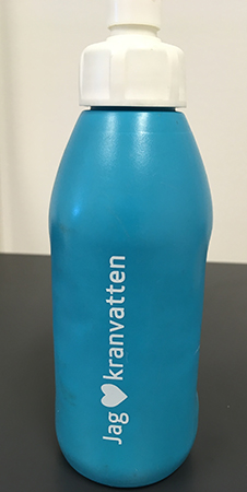 Flaska Jag hjärta kranvatten