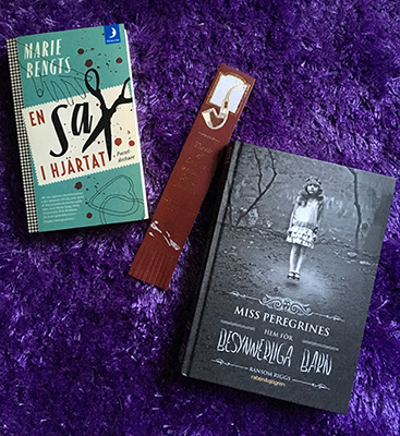 Böckerna En sax i hjärtat och Miss Peregrines hem för besynnerliga barn